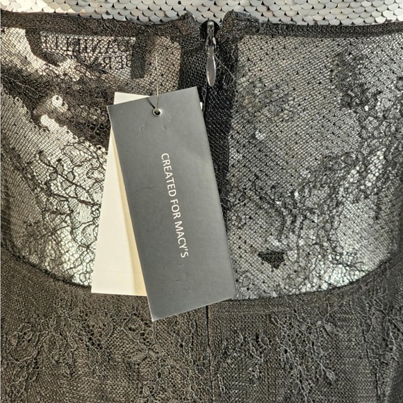 NWT DANIELLE BERNSTEIN LACE SHEER MIDI DRESS - M - Picture 12 of 12